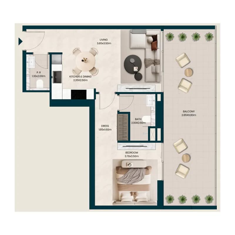 Kyomi Residence 1 Bedroom