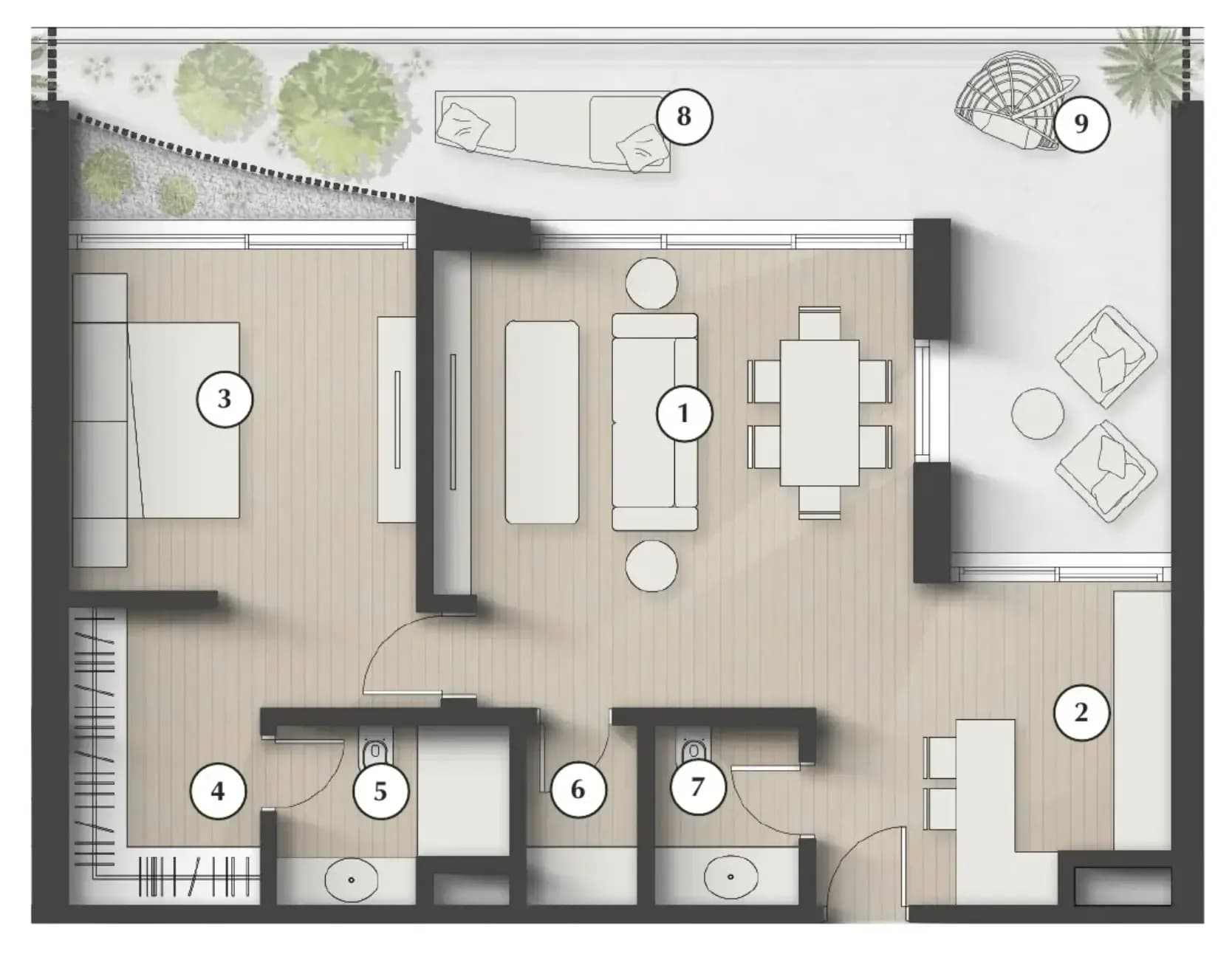 Lunaya Terraces 1 Bedroom