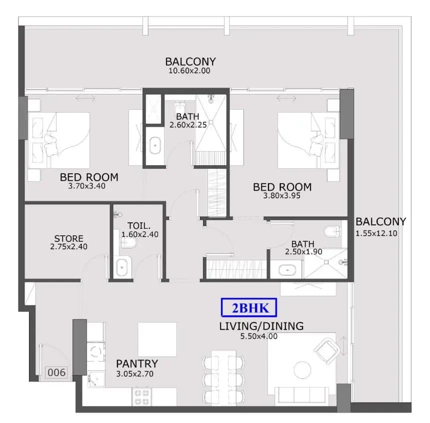 Azra Residence 2 Bedroom