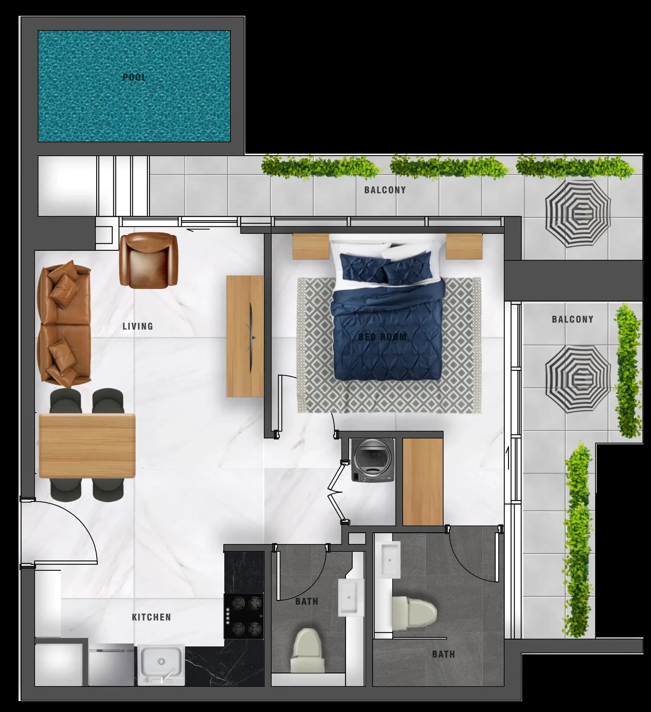 Samana Waves 1 Bedroom