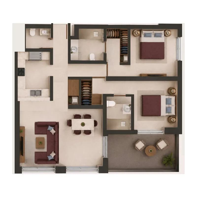 Valore 2 Bedroom
