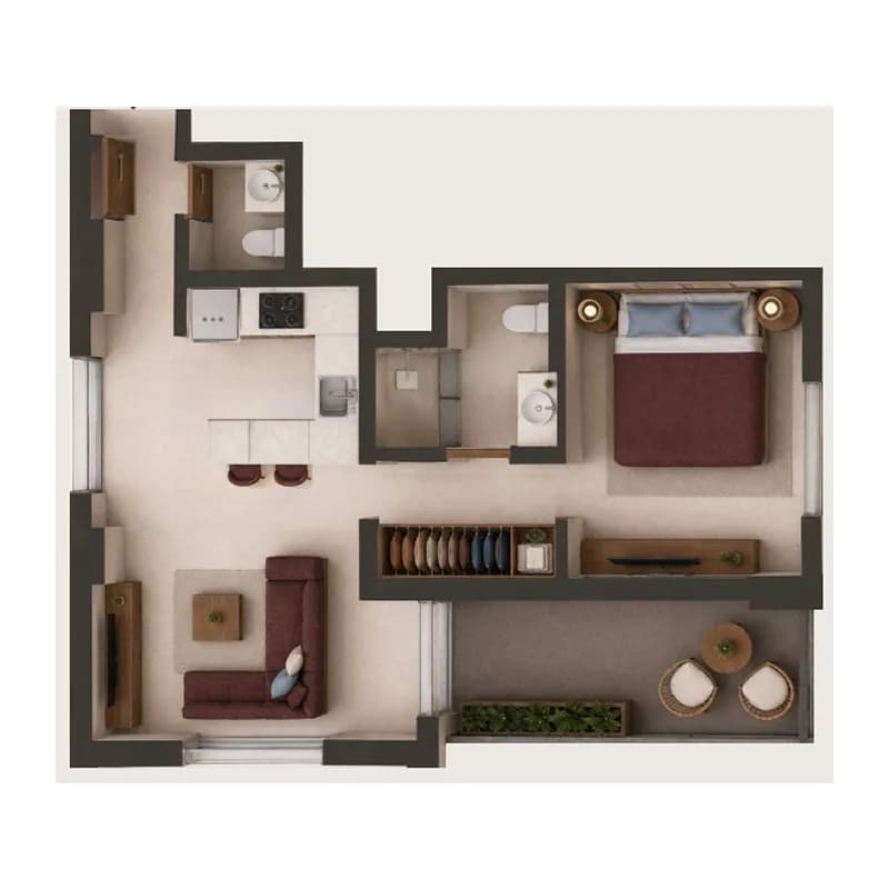 Valore 1 Bedroom