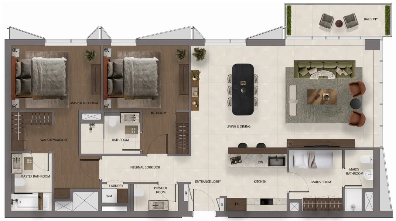 Sei Saadiyat 2 Bedroom